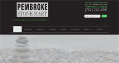 Desktop Screenshot of pembrokestonemart.com